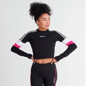 Adidas Cropped Long Sleeve Tee